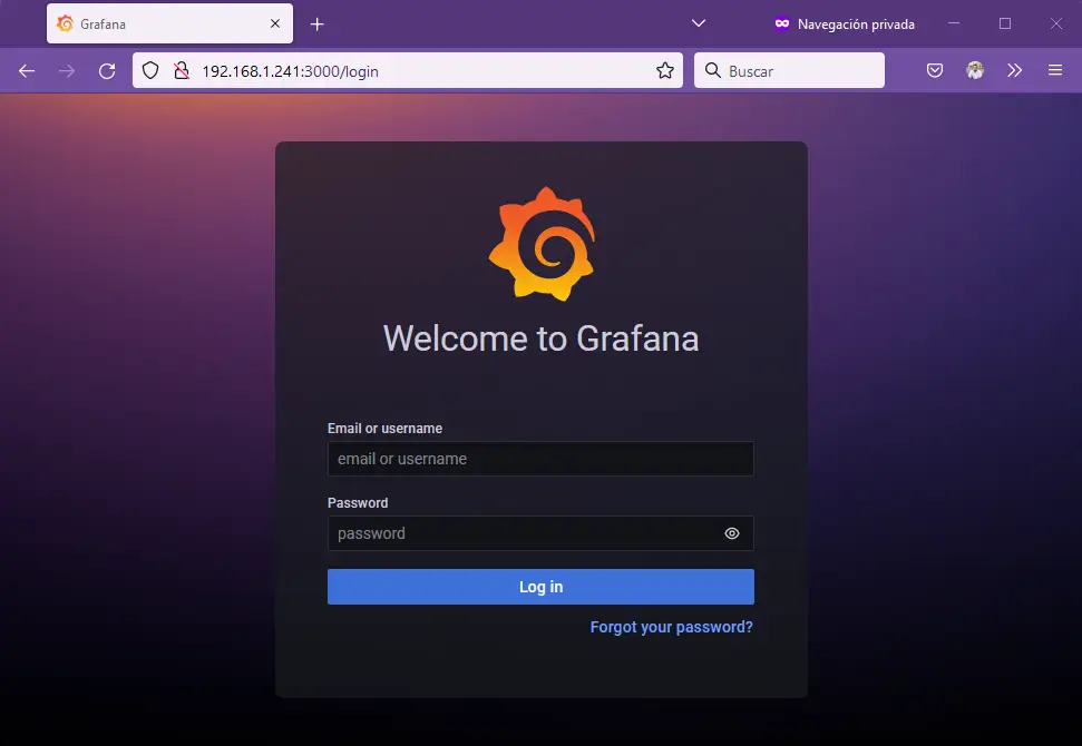 Grafana Login